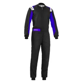 002343nreb4xl Sparco Rookie Series Black/electric Blue X-large Kart Racing Suit