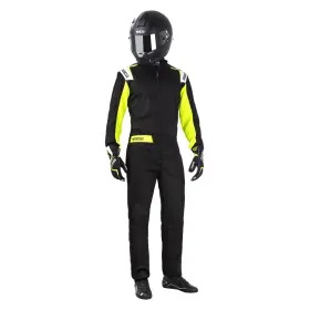002343nrgf4xl Sparco Rookie Series Black/yellow Fluo X-large Kart Racing Suit