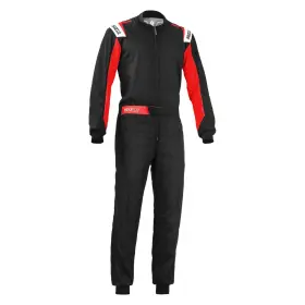 002343nrrs3l Sparco Rookie Series Black/red Large Kart Racing Suit