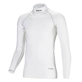 Sparco 033280164812 Shield Rw-9 Nomex Fireproof Undershirt Ls White M/l Fia/sfi 001764mboml