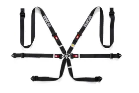 04834hpdnr Sparco Belt Pd Fits 6 Point 2in Black Harness