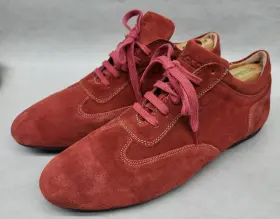 Sparco 050750001934 Imola Mens Racing Shoes Low Cut Red Size 44 Us 10 Suede