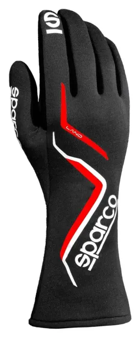 136312nr Sparco Land Racing Gloves Fia Approved Sfi X-large Black Pair