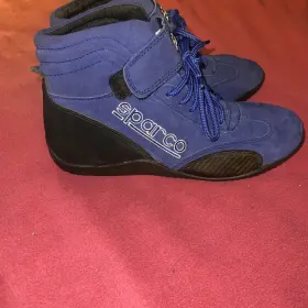 16547 Sparco Men S Inch The Race 2 Blue Suede Driving/racing Shoes Size 11
