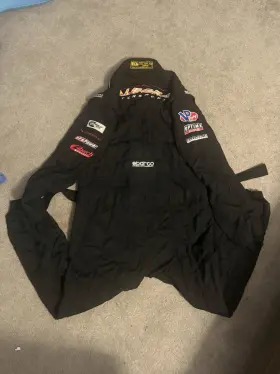 500089536 Sparco Nfra Motorsports Racing Suit - Fia Homologated 2016 Multi-patch Size 62