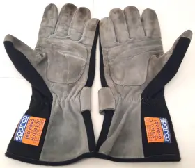 Iso-6940 Sparco Vintage Racing Gloves Black Size 9 Nomex Iso 6940 Fia 86