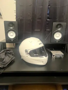 Rf-5w Sparco Racing Helmet Basically New. Used For One Track Day. Never Dropped