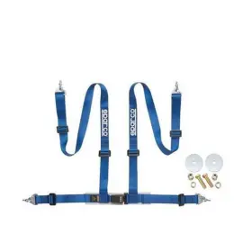 9101119 Speedway Motors Sparco 4 Point Street Harness With Install Kit Blue