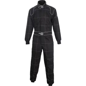 9107209-blk-xxl Speedway Motors Two Layer Racing Suit One Piece Sfi-5 Rated Black Us Mens Size Xxl