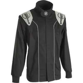 9107223-blk-l Speedway Motors Double-layer Sfi-5 Racing Suit Jacket Black Large