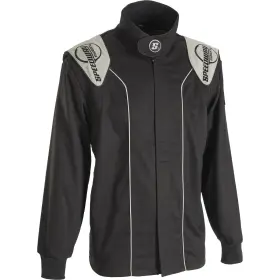 9107223-blk-s Speedway Motors Double-layer Sfi-5 Racing Suit Jacket Black Small