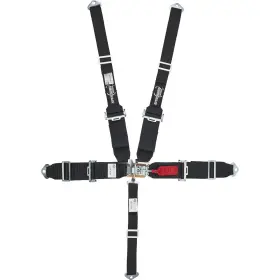 9107281 Speedway Motors 5 Point Seat Belt Harness Latch Hans Black