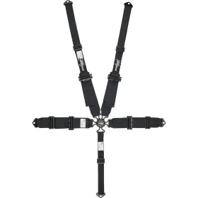 9107283 Speedway Motors Black 5-point Racing Harness With Cam Lock Double-stitched Nylon Webbing