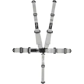 9107291 Speedway Motors Elite 5 Point Seat Belt Harness Latch Hans Silver
