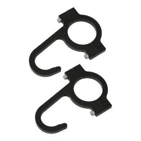9108043 Speedway Motors Helmet And Steering Wheel Hooks Black - 2 Pack