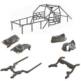 Speedway Motors 91678812 Metric Chassis Imca Stock Car Front/rear Frame Stub Roll Cage Kit