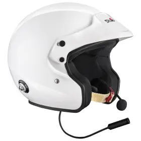 Aa0132hg2t61 Stilo Rally Helmet Sport Plus - White With Pa X-large