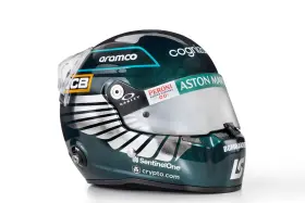 Mh2303 Stilo St5 Mini Helmet Lance Stroll/aston Martin 2023 Reg. Season Livery Mh2303 Stilo St5 Mini Helmet Lance Stroll/aston Martin 2023 Reg. Season Livery