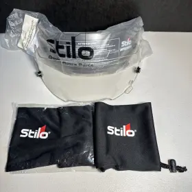Ya0707 Stilo St4w Mirror Medium Antifog Visor Silver 70% W Clear Dual Lot