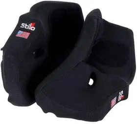 Ya0825usamm25 Stilo St5 Series Helmet Cheek Pads With Usa Flag - 25mm Black