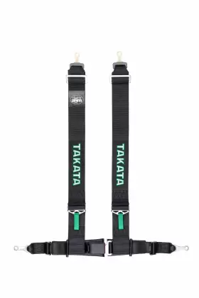 70003us-0 Takata Racing Drift Iii Seat Belt Harness 4-pt 3 Inch Shoulder 2 Lap Bolt-on Black