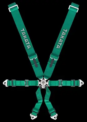 72000us-h2 Takata Race Series 6-point Snap-on Harness