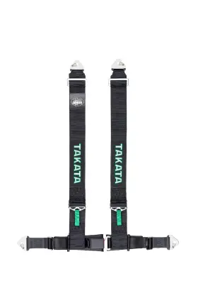 70002us-0 Takata Racing Drift Iii Asm Black 3 Inch Shoulder 2 Lap Belt Harness Snap-on Bracket