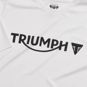 Triumph Motorcycles Mtss24100-m - Genuine Oem Rapid Dry Crew Neck T-shirt White
