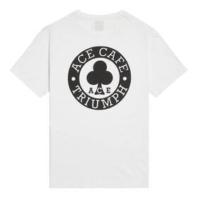 Triumph Mtss23802-xxxl - Ace Cafe Printed Pocket T-shirt White Xxxl