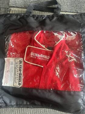 Ultra Shield 40032 Red Large Single Layer 1pc Race Driving Fire Suit Sfi 3-2a/1