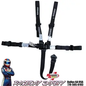 Hb46021 Ultra Shield Race Products Junior 5 Point Racing Seat Belts Black Sfi 16.1 December 2027