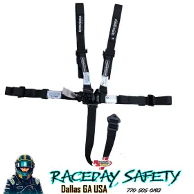 Hb460301 Ultra Shield Race Products Junior 5 Point Racing Seat Belts Black Sfi 16.1 June 2027