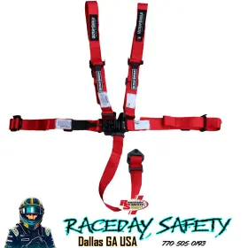 Hb46032 Ultra Shield Race Products Junior 5 Point Racing Seat Belts Red Sfi 16.1 December 2027