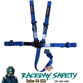 Hb46033 Ultra Shield Race Products Junior 5 Point Racing Seat Belts Blue Sfi 16.1 June 2027