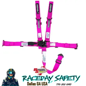 Hb4603m Ultra Shield Race Products Junior 5 Point Racing Seat Belts Magenta Sfi 16.1 Dec. 2027 Tagged