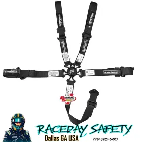 Hb46301 Ultra Shield Race Products Junior 5 Point Camlock Racing Seat Belts Black Sfi 16.1 June 2027