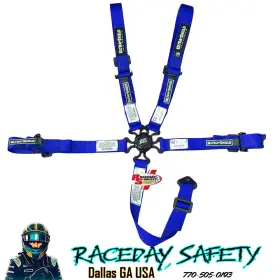 Hb46303 Ultra Shield Race Products Junior 5 Point Camlock Racing Seat Belts Blue Sfi 16.1 June 2027
