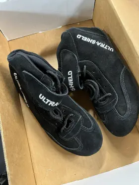 36051 Ultrashield Sfi 3.3 5 Black Suede Leather Racing Shoes - Size
