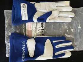 41233 Ultrashield Junior Large Double Layer Driving Gloves Sfi 3.2a/1 #41233 Blue