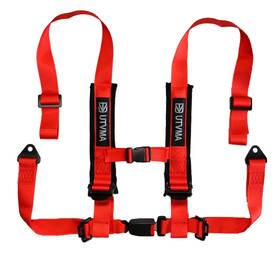 Utvma 2i4phab-2 2-inch 4-point Harness With Auto Buckle Red