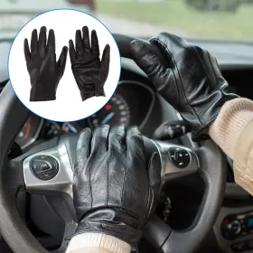 X Autohaux 656417617487 Xl Motorcycle Glove Breathable Full Finger Sheepskin Outdoor Gloves Brown 1 Pair