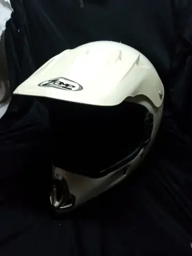 257170 Zamp White Snell Dot Helmet Medium With Visor