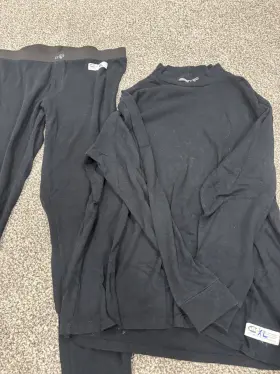 9108726-bs-bs-bl-b-bundle Zamp Racing Sfi 3.3 Fire Resistant Underwear Set - Socks Top Bottom Used