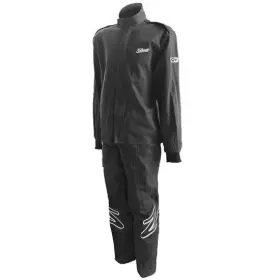 9109111-m-xxxl-bundle Zamp Zr-10 Black Single Layer Racing Suit - Medium Jacket Xxx-large Pants