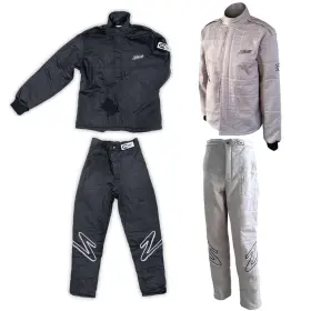 9109112-b2xl-b5xl-bundle Zamp Zr-30 Sfi 3.2a/5 Black Racing Suit - 2x-large Jacket 5x-large Pants