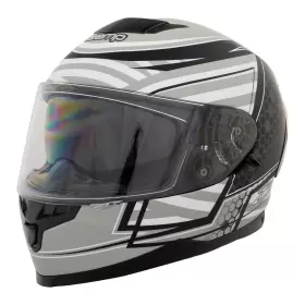 H762427m Zamp Fr-4 Dot Helmet Matte Gray Medium