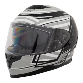 H762c01xl Zamp Fr-4 Ece22.05/dot Auto Racing Helmet Matte Gray Graphic X-large