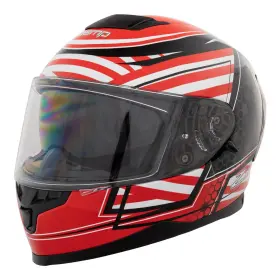 H762c02m Zamp Fr-4 Dot Helmet Gloss Red Graphic Medium H762c02m Zamp Fr-4 Dot Helmet Gloss Red Graphic Medium