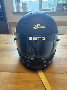 Zamp H77203f Rz-59 Matte Black Dirt Track Racing Helmet Circle Usmts