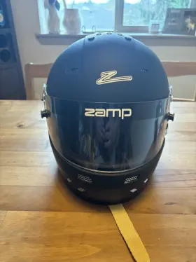 H77203f Zamp Rz-59 Matte Black Dirt Track Racing Helmet Circle Usmts